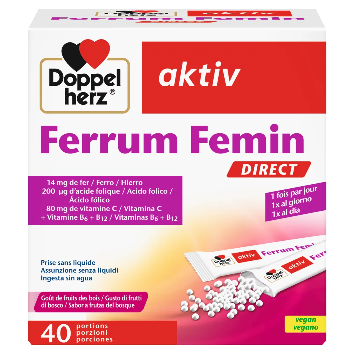 Doppelherz aktiv Ferrum Femin DIRECT Vue de face