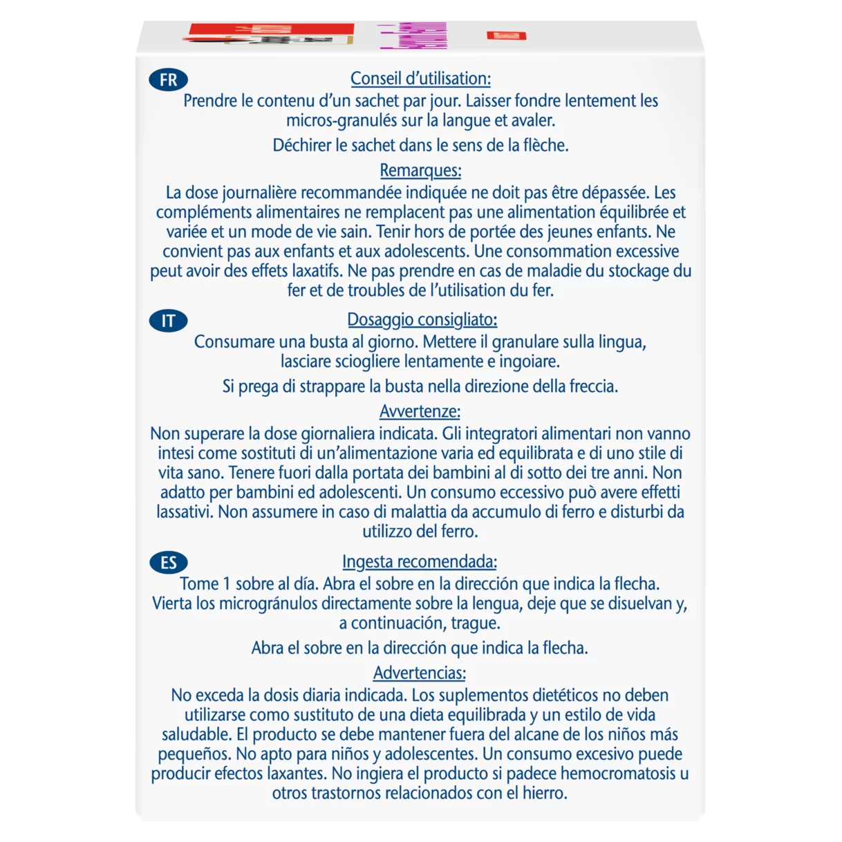 Doppelherz aktiv Ferrum Femin DIRECT Vue côté gauche