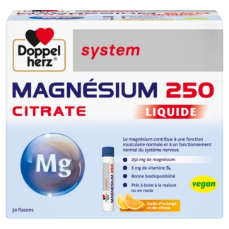 Doppelherz system MAGNÉSIUM 250 CITRATE Vue de face