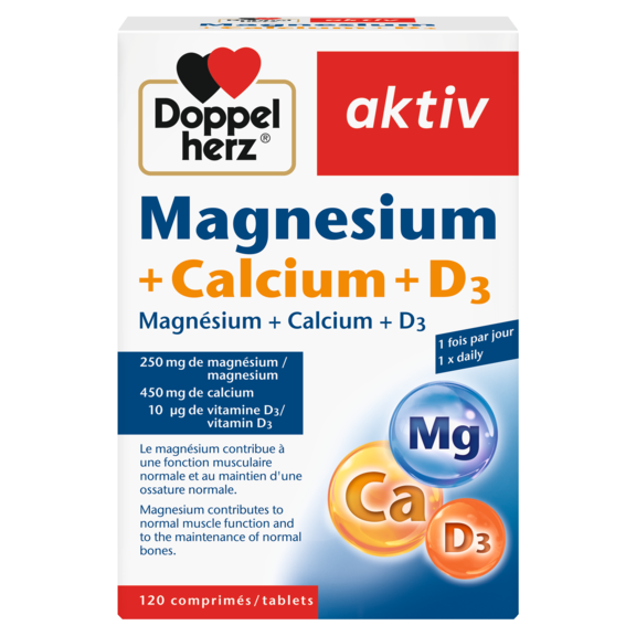Magnésium + Calcium + D3