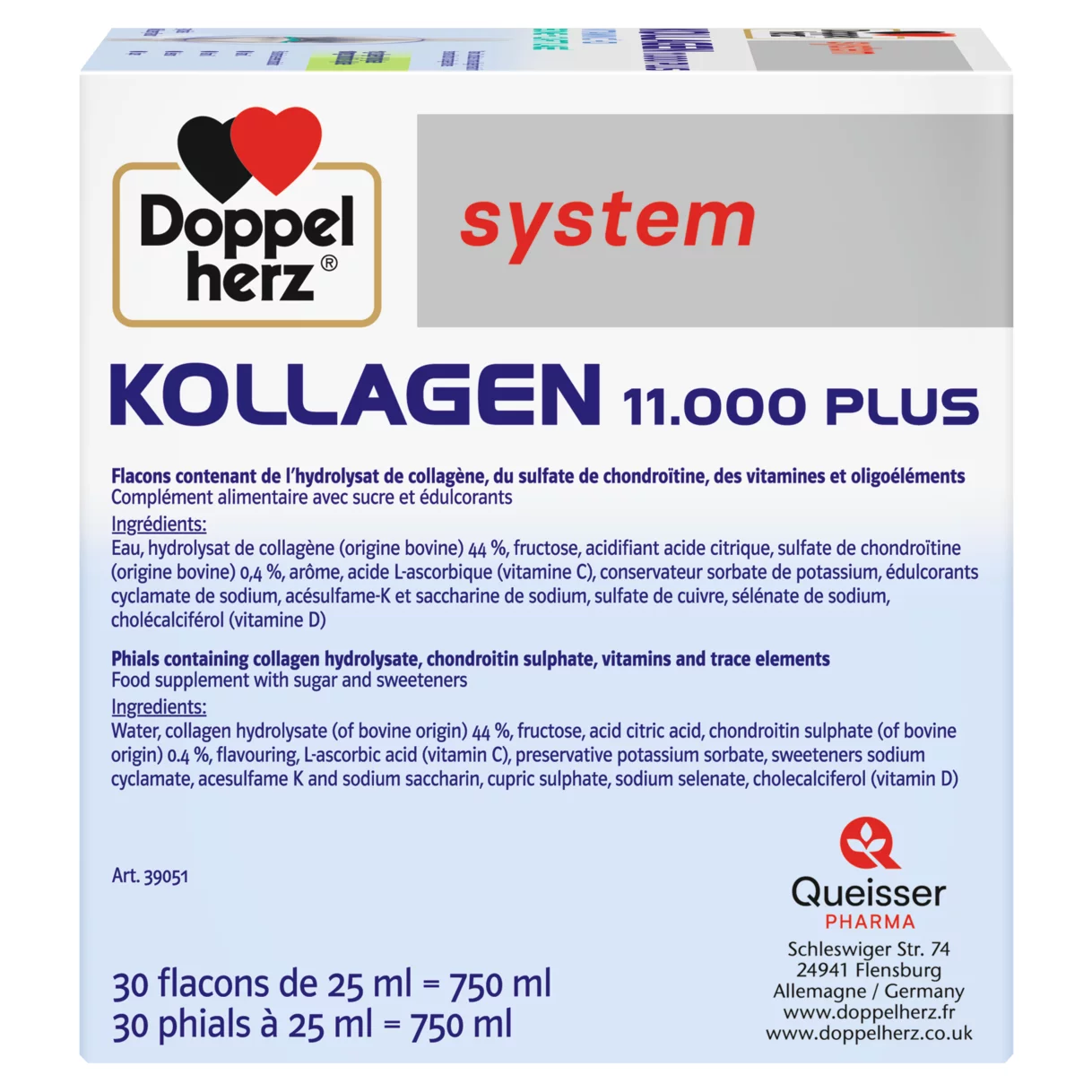 Doppelherz system KOLLAGEN 11.000 PLUS Vue côté droit