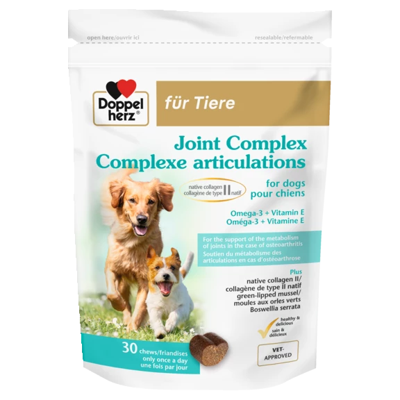 Doppelherz pour animaux Complexe articulations pour chiens Vue de face