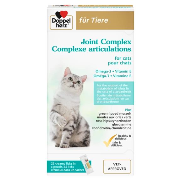 Doppelherz pour animaux Complexe articulations pour chats Vue de face