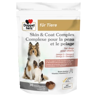 Doppelherz pour animaux Complexe pour la peau et le pelage pour chiens Vue de face