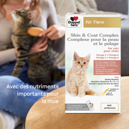 Complexe pour la peau et le pelage pour chats