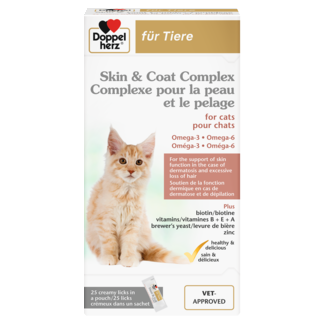 Complexe pour la peau et le pelage pour chats