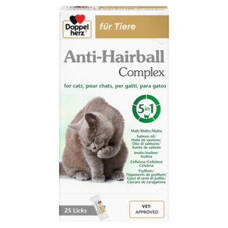 Compléments alimentaires pour chiens et chats Anti-Hairball Complex pour chats Vue de face